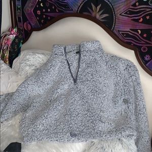 Super soft cropped quarter zip